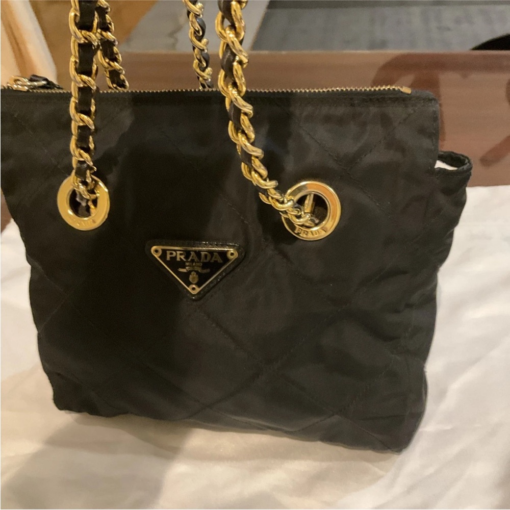 Prada nylon chain bag